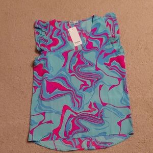 Colorful Abstract Blouse